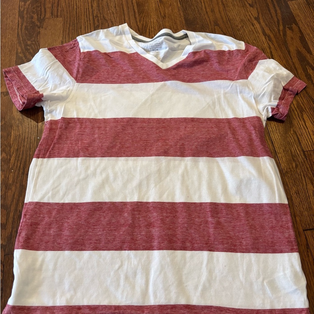 Red and White Striped Shirt